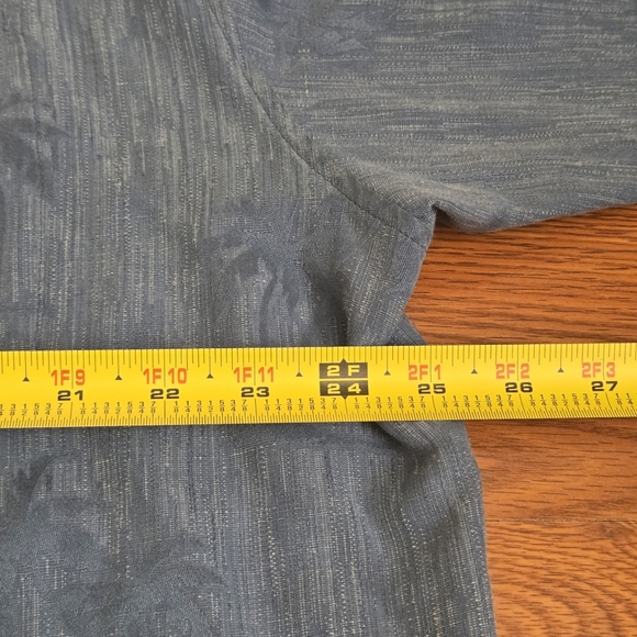 REYN SPOONER Blue Palm Trees Regency Silk Jacquard Hawaiian Camp Shirt Large XXL - Picture 8 of 12